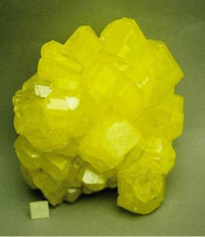 Simple substances. Nonmetals: sulfur crystal