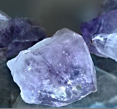 Natural crystals. Amethyst