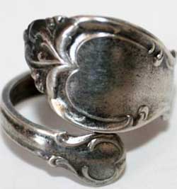 Silver with patina