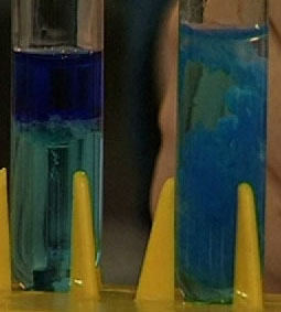 Chemical ion exchange reactions - copper hydroxide