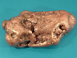 Simple substances.Metals: pure copper (nugget)